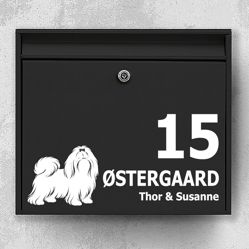 Briefkastenaufkleber mit Shih Tzu
