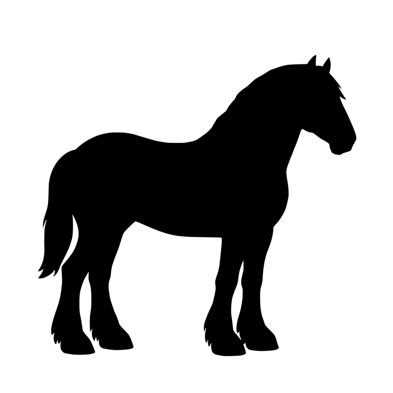 Shire Horse – Einzelmotiv Aufkleber