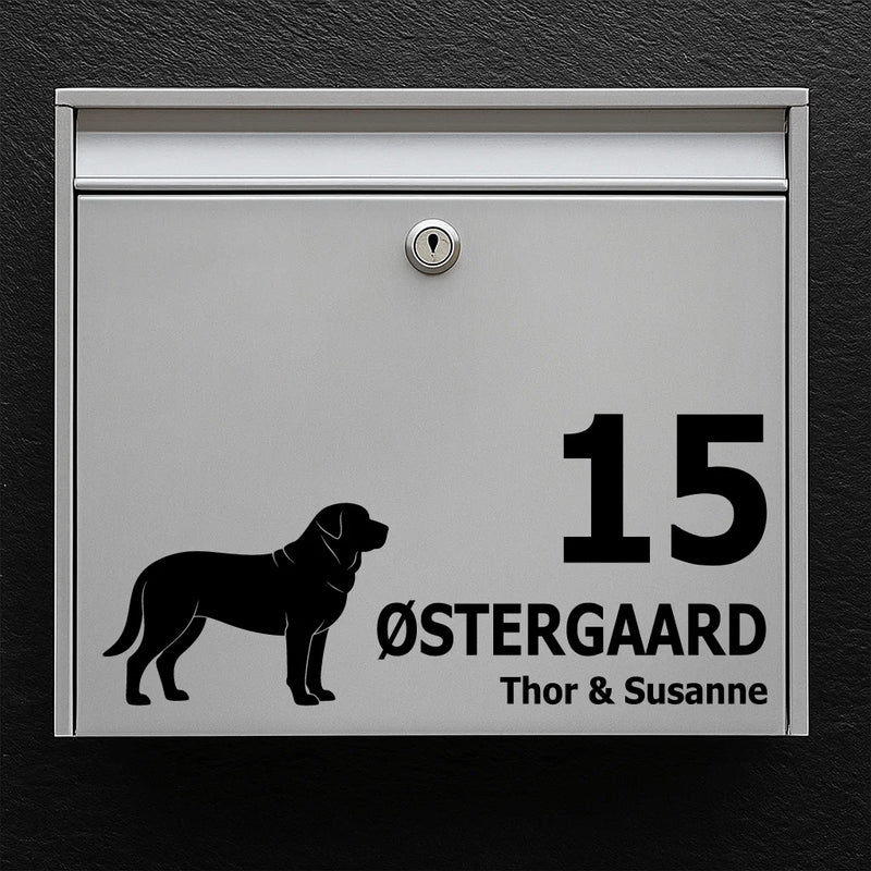 Briefkastenaufkleber mit broholmer