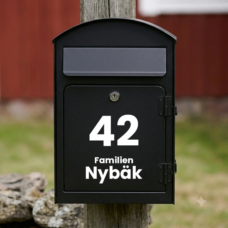 Briefkastenaufkleber V01 – vertikales Design