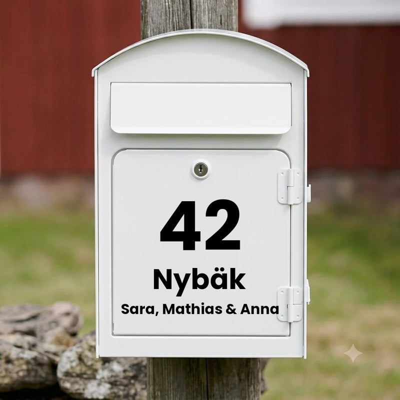 Briefkastenaufkleber V02 – vertikales Design