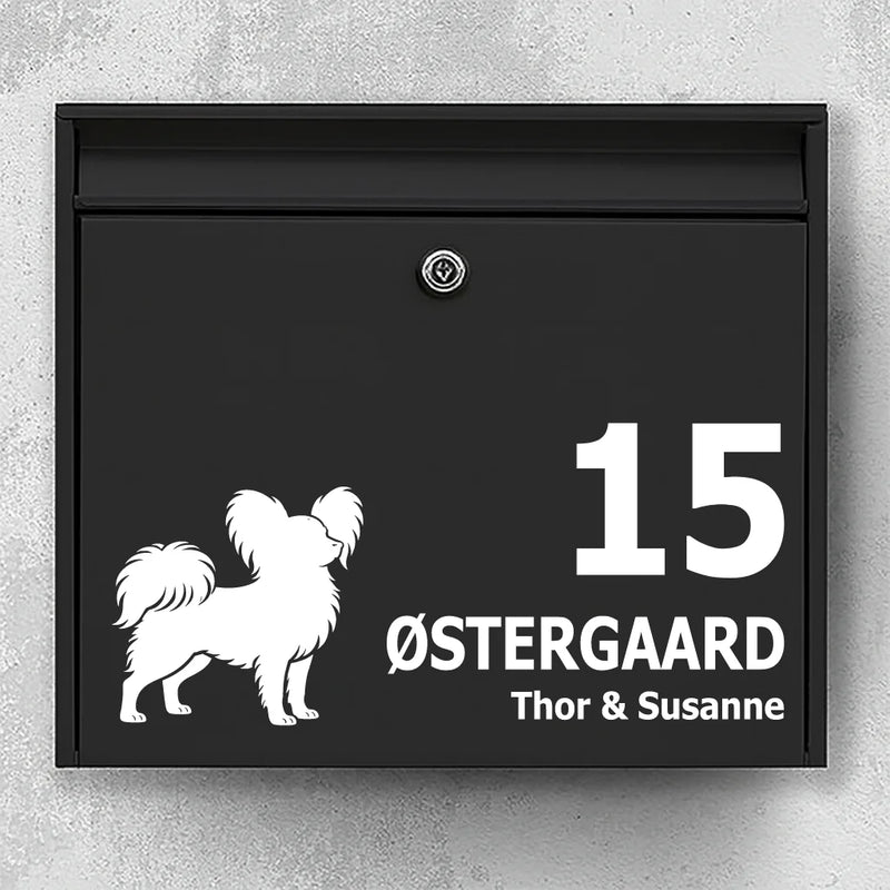 Briefkastenaufkleber mit papillon