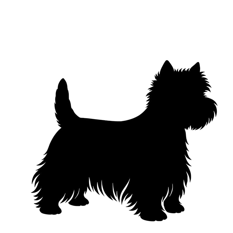 West Highland Terrier (Westie) – Einzelmotiv Aufkleberr