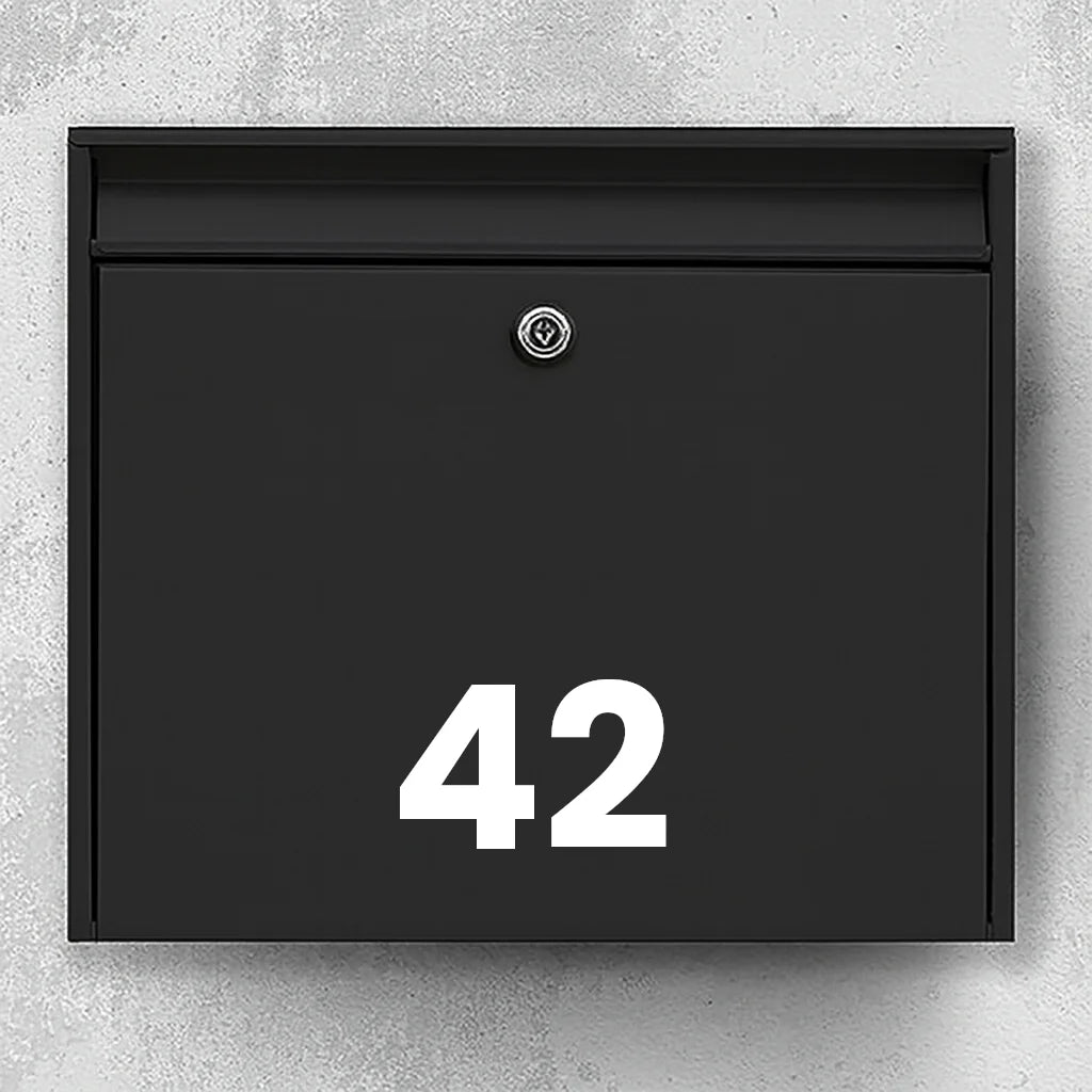 Briefkastenaufkleber – Hausnummer