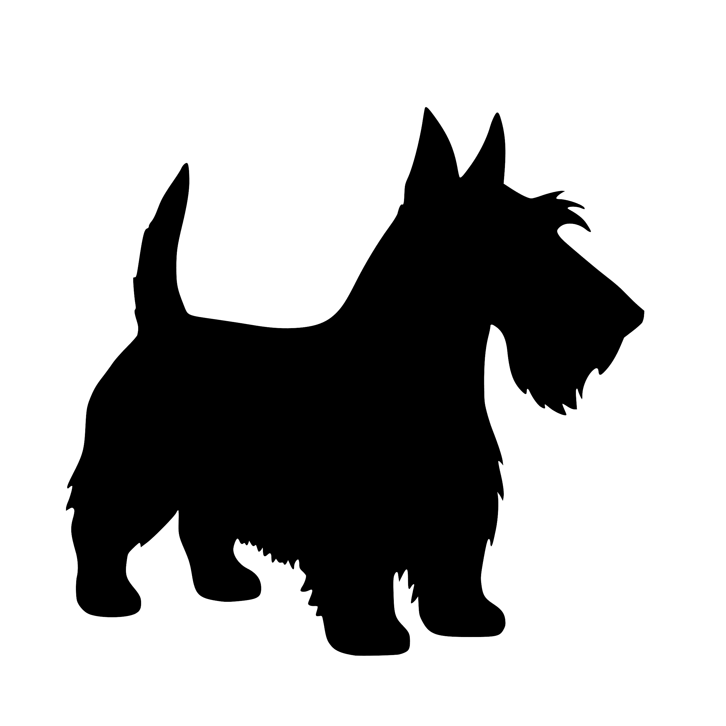 Scottish Terrier – Einzelmotiv Aufkleber