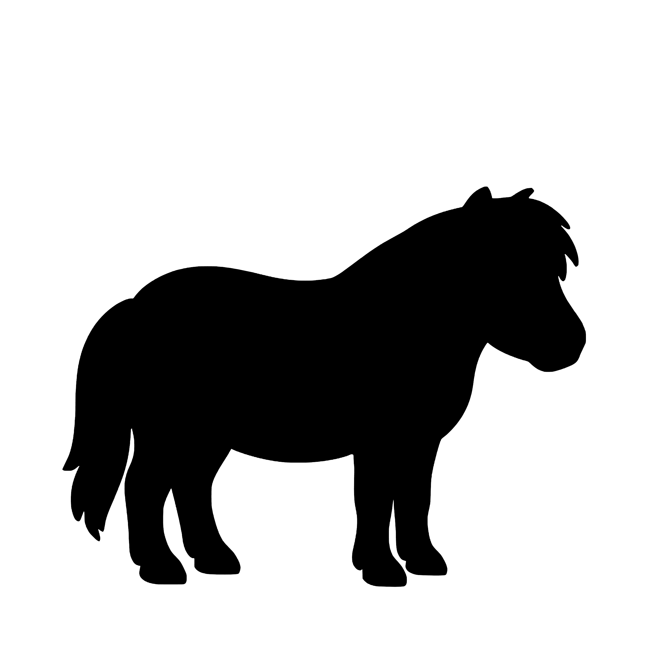 Shetlandpony – Einzelmotiv Aufkleber