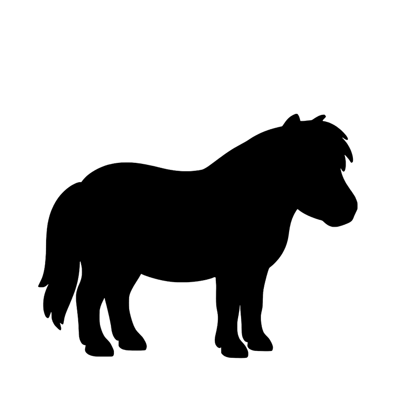 Shetlandpony – Einzelmotiv Aufkleber