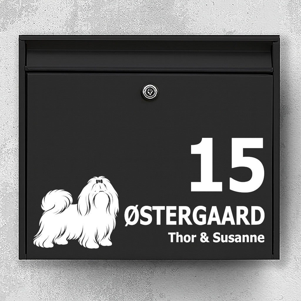 Briefkastenaufkleber mit Shih Tzu