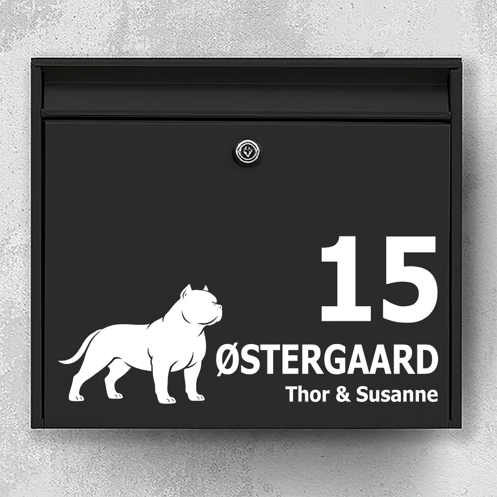 Briefkastenaufkleber mit Brüsseler Griffon (Griffon Bruxellois)