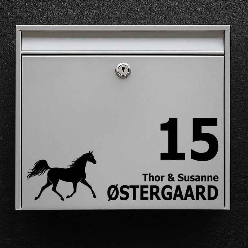 Briefkastenaufkleber mit Araberpferd