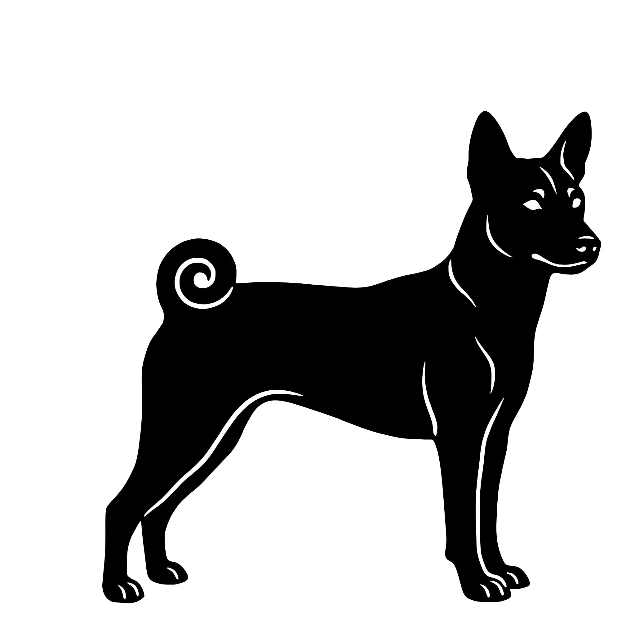 Basenji – Einzelmotiv Aufkleber