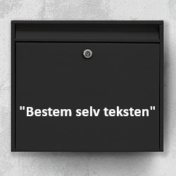 Briefkastenaufkleber mit Ihrem Wunschtext – personalisiertes Etikett in klarer Schrift – wetterfeste, selbstklebende Vinylfolie