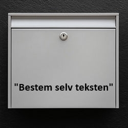 Namensschild für Briefkasten – gestalten Sie Ihren eigenen Text (individuell) – robuster Außenaufkleber mit hoher Lesbarkeit