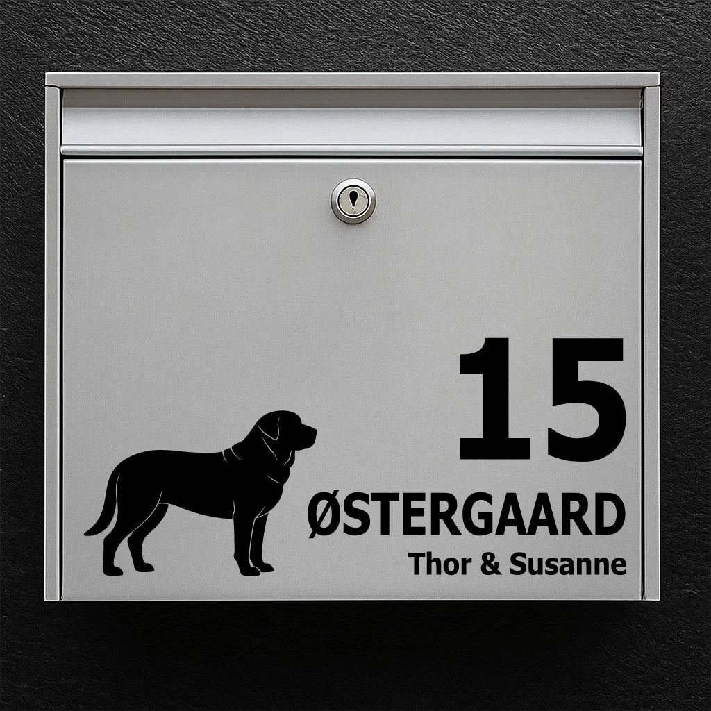 Briefkastenaufkleber mit broholmer