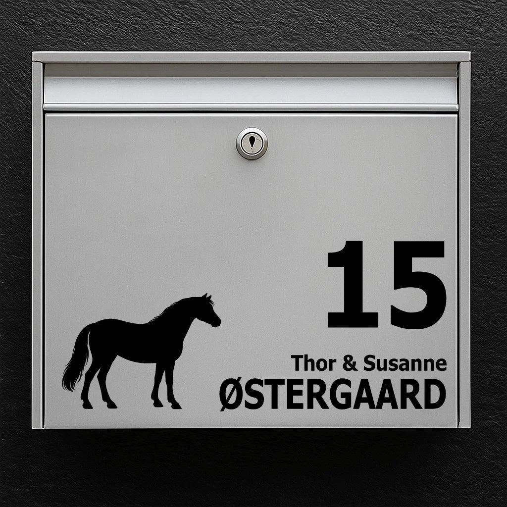 Briefkastenaufkleber mit Connemara-Pony