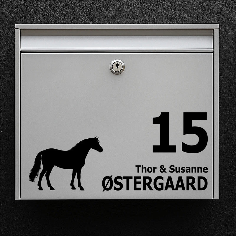 Briefkastenaufkleber mit Connemara-Pony