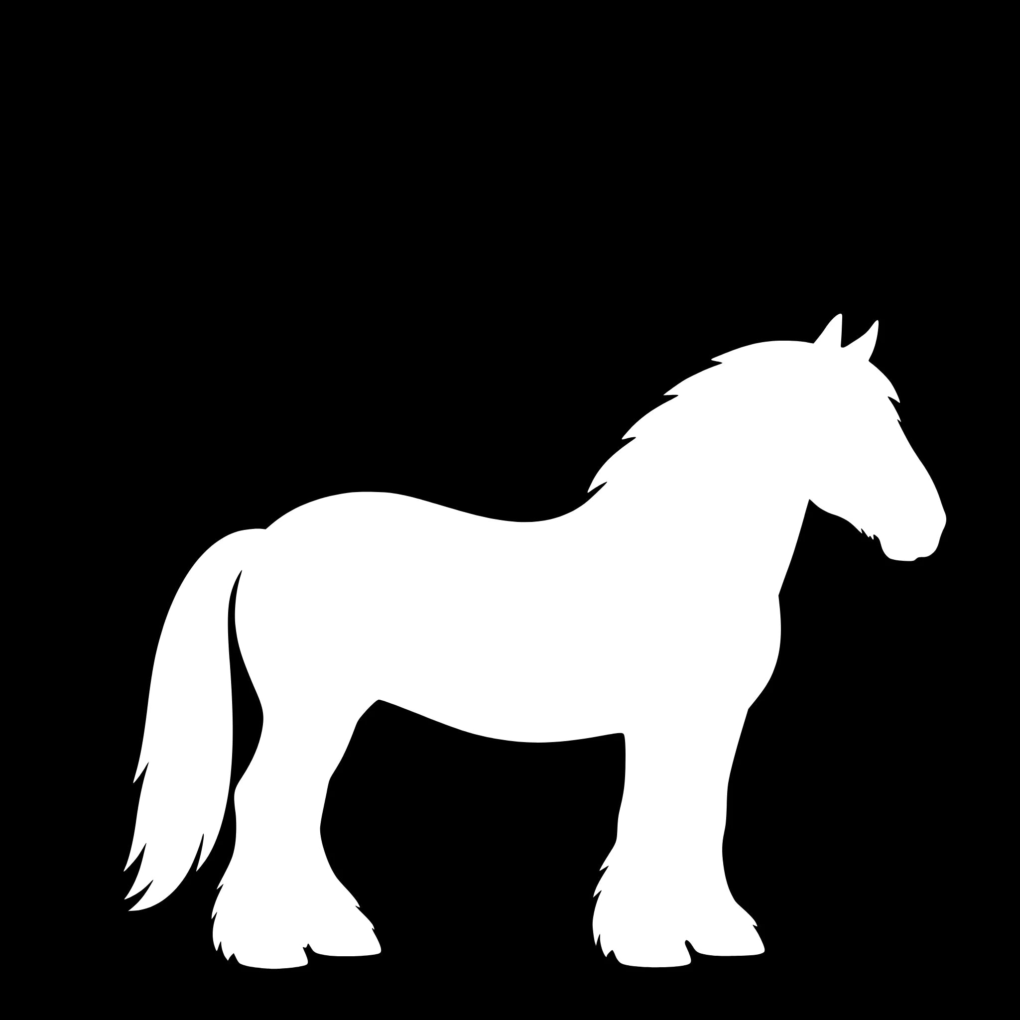 Jütisches Pferd – Einzelmotiv Aufkleber