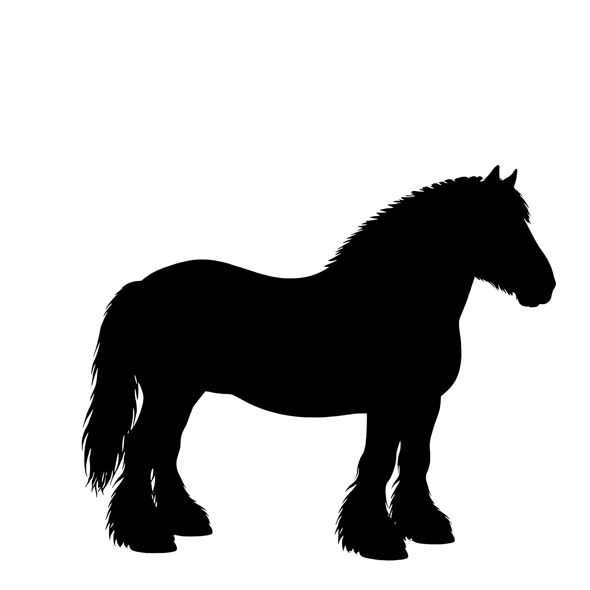 Jütisches Pferd – Einzelmotiv Aufkleber