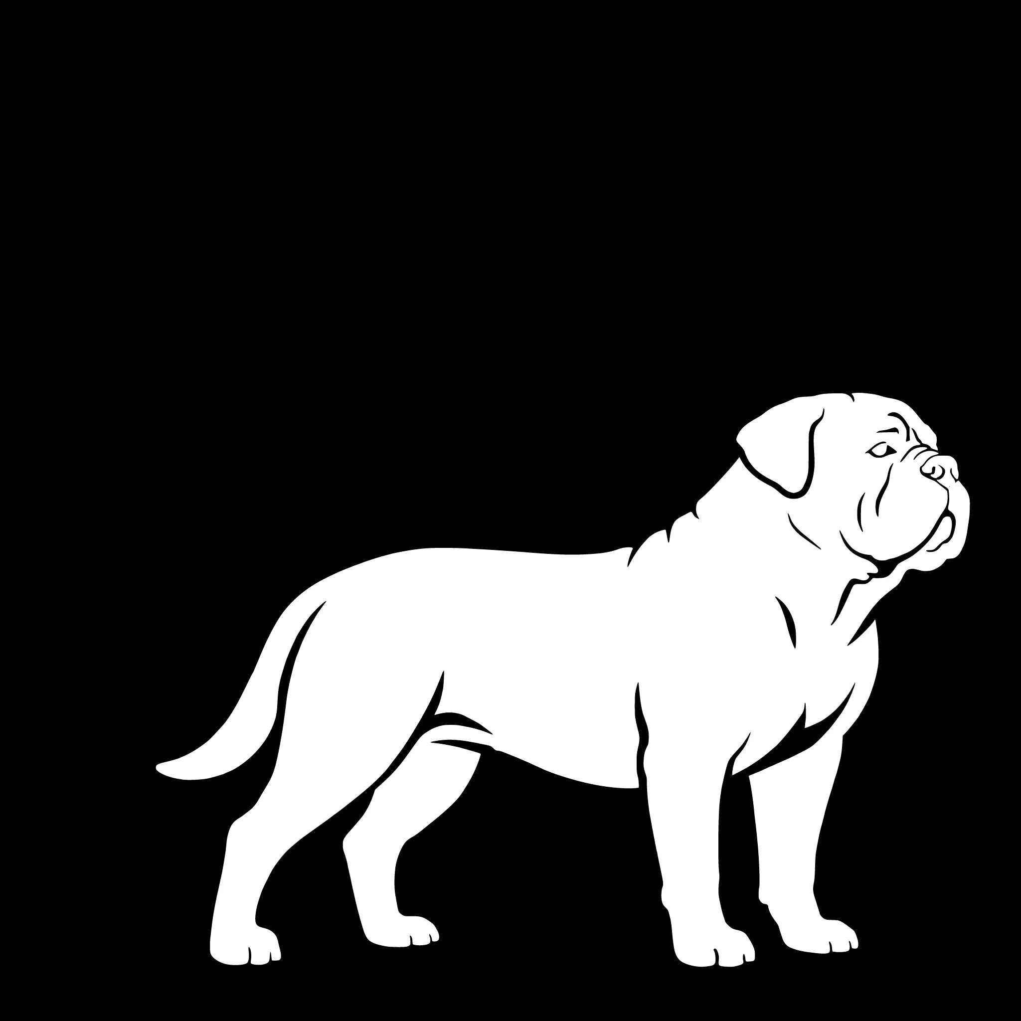  Dogue de Bordeaux – Einzelmotiv Aufkleber