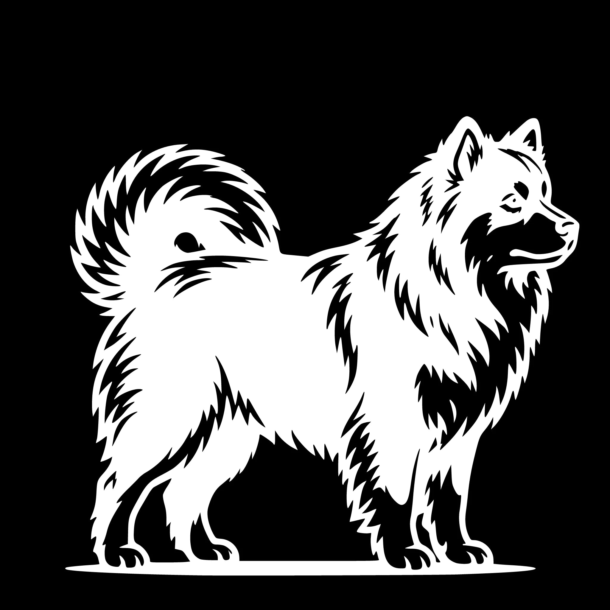 Finnischer Lapphund – Einzelmotiv Aufkleber