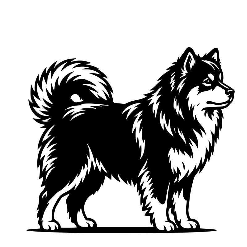 Finnischer Lapphund – Einzelmotiv Aufkleber