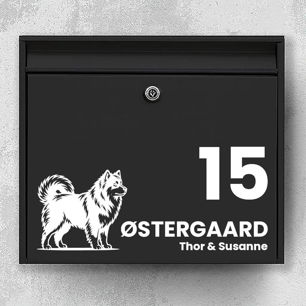 Briefkastenaufkleber mit Finnischer Lapphund