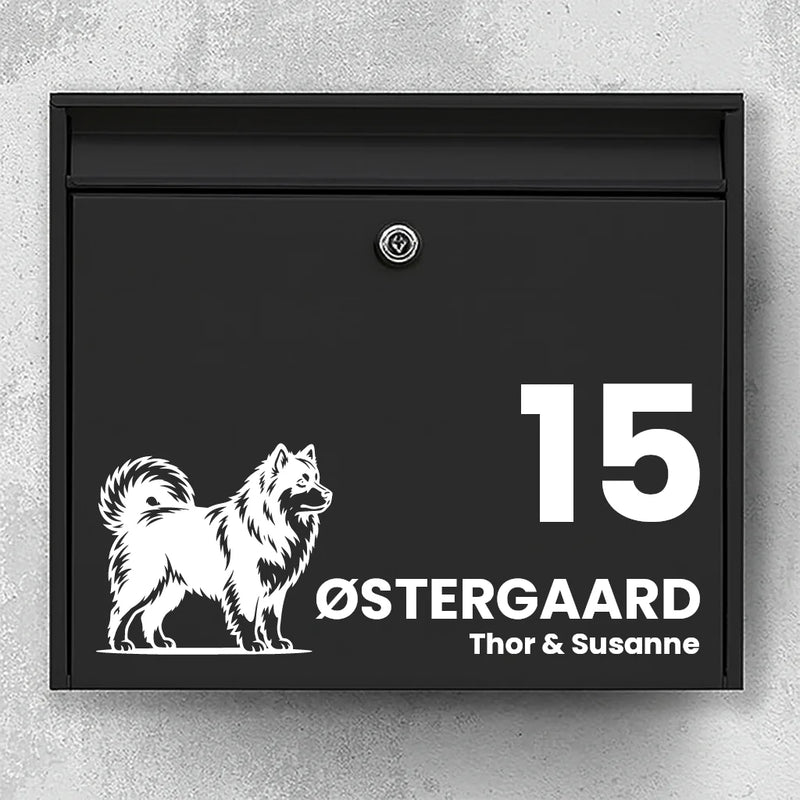 Briefkastenaufkleber mit Finnischer Lapphund