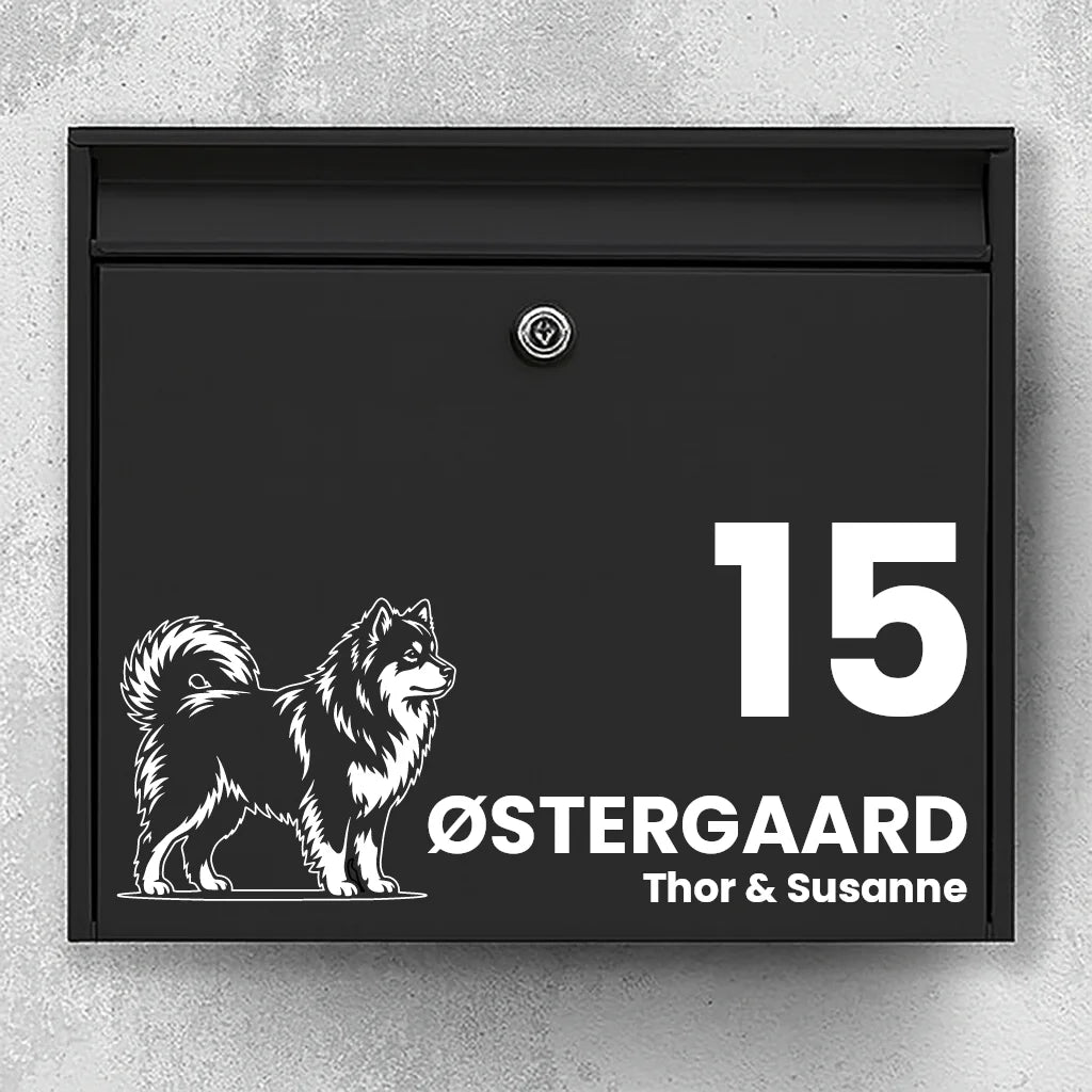 Briefkastenaufkleber mit Finnischer Lapphund