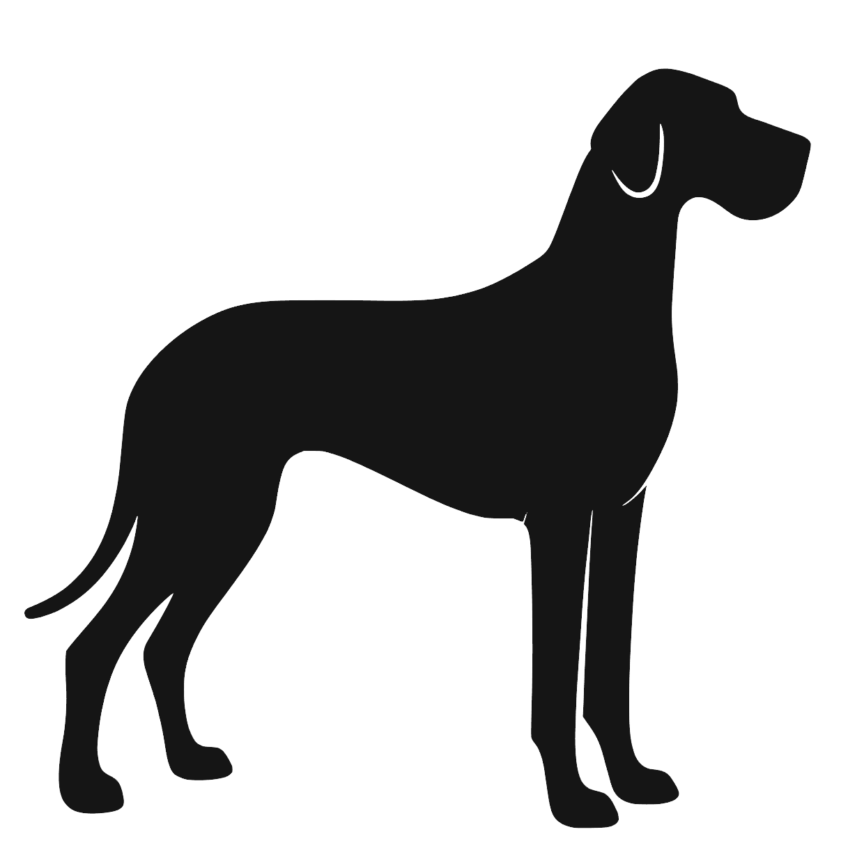 Granddanois – Einzelmotiv Aufkleber