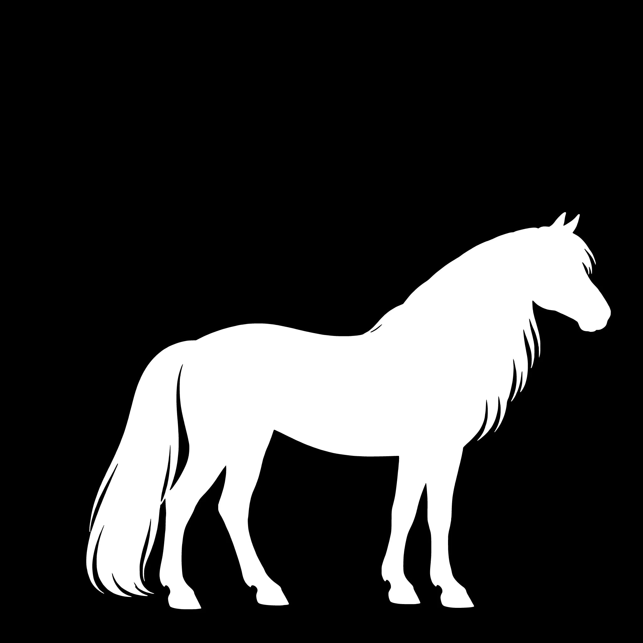 Haflinger – Einzelmotiv Aufkleber