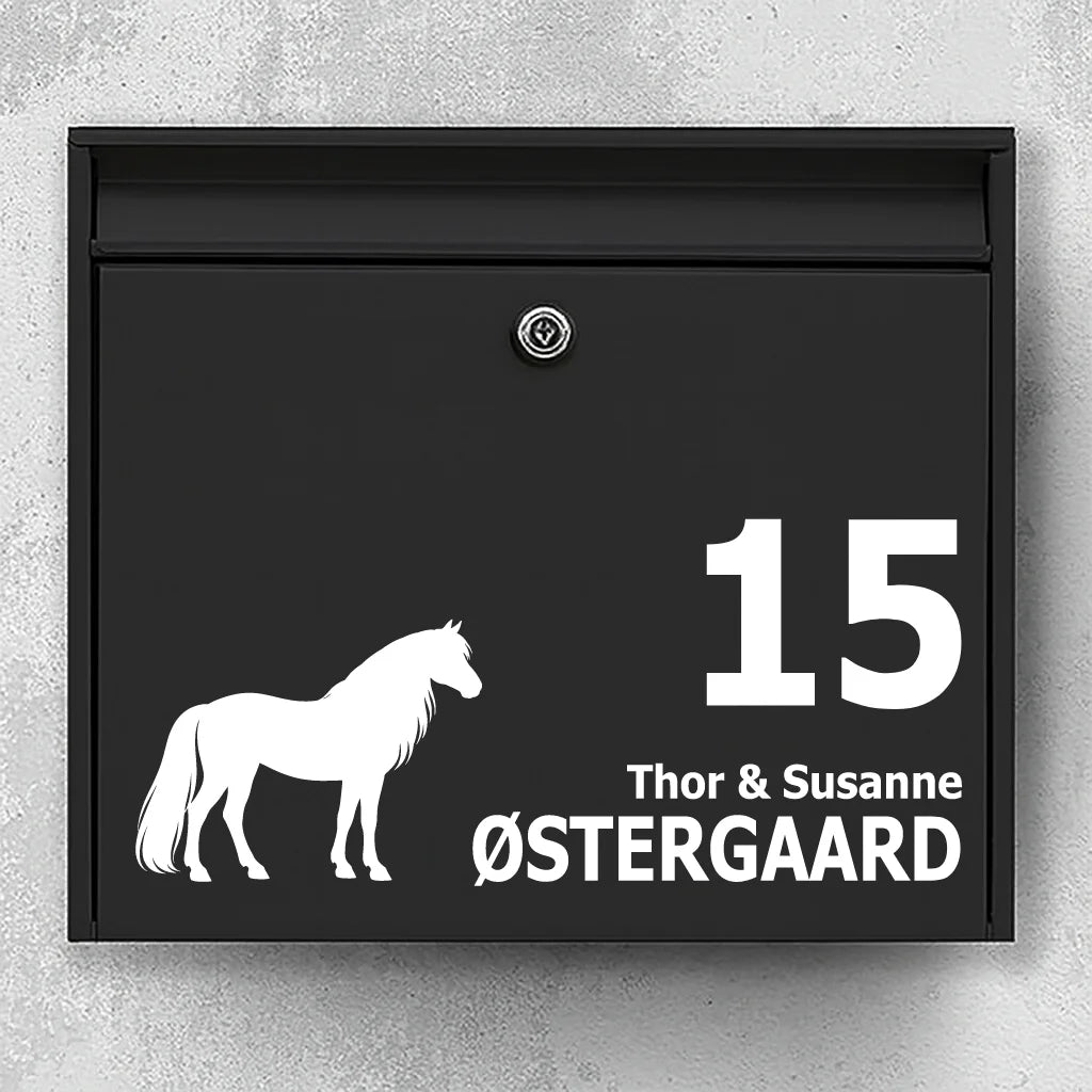 Briefkastenaufkleber mit Haflinger