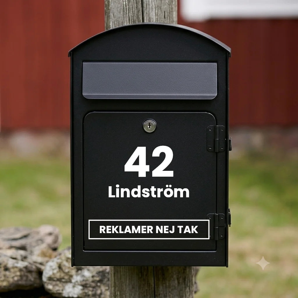 Briefkastenaufkleber V04 – vertikales Design