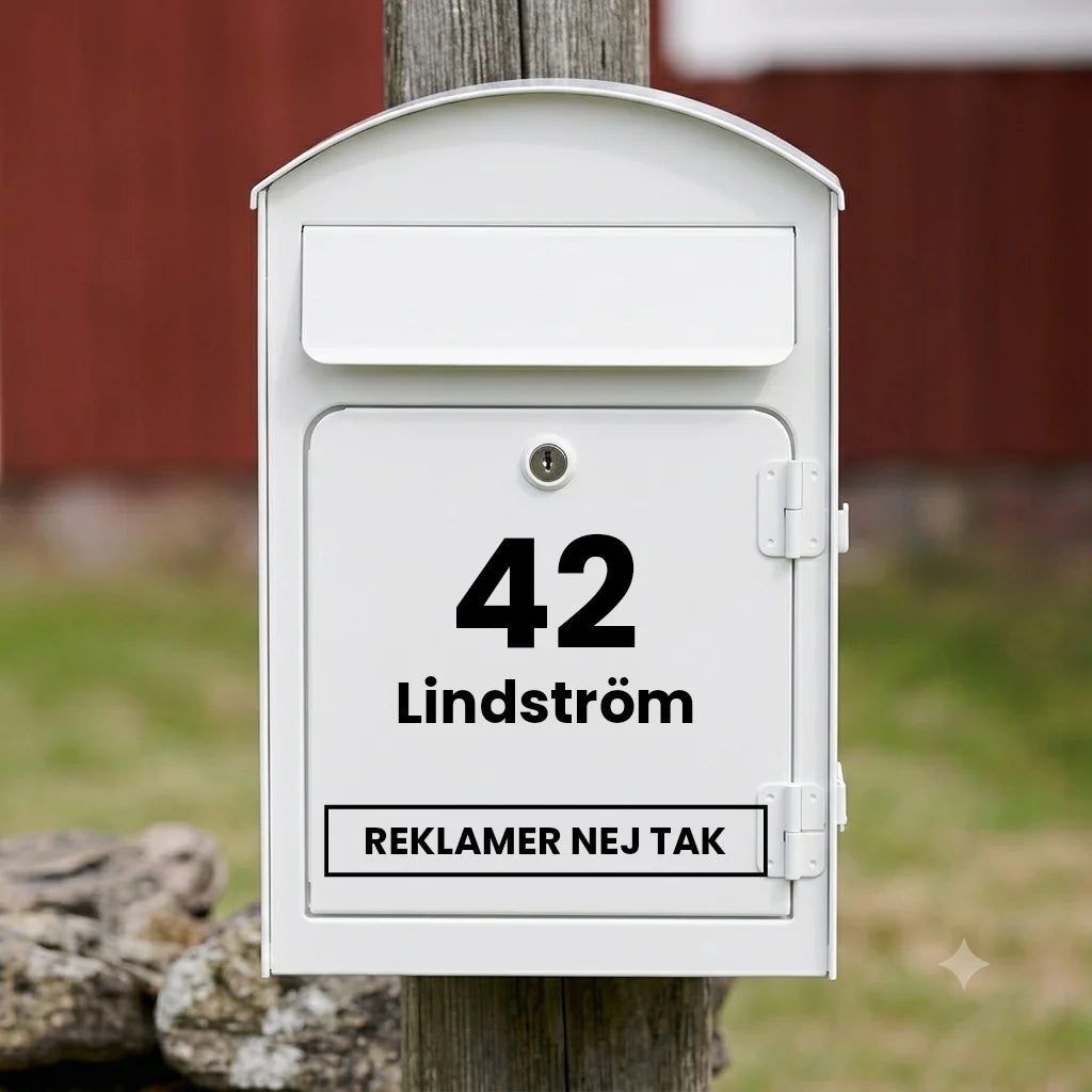 Briefkastenaufkleber V04 – vertikales Design