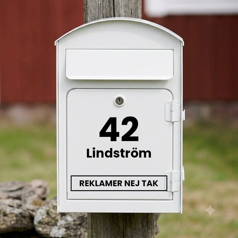 Briefkastenaufkleber V04 – vertikales Design