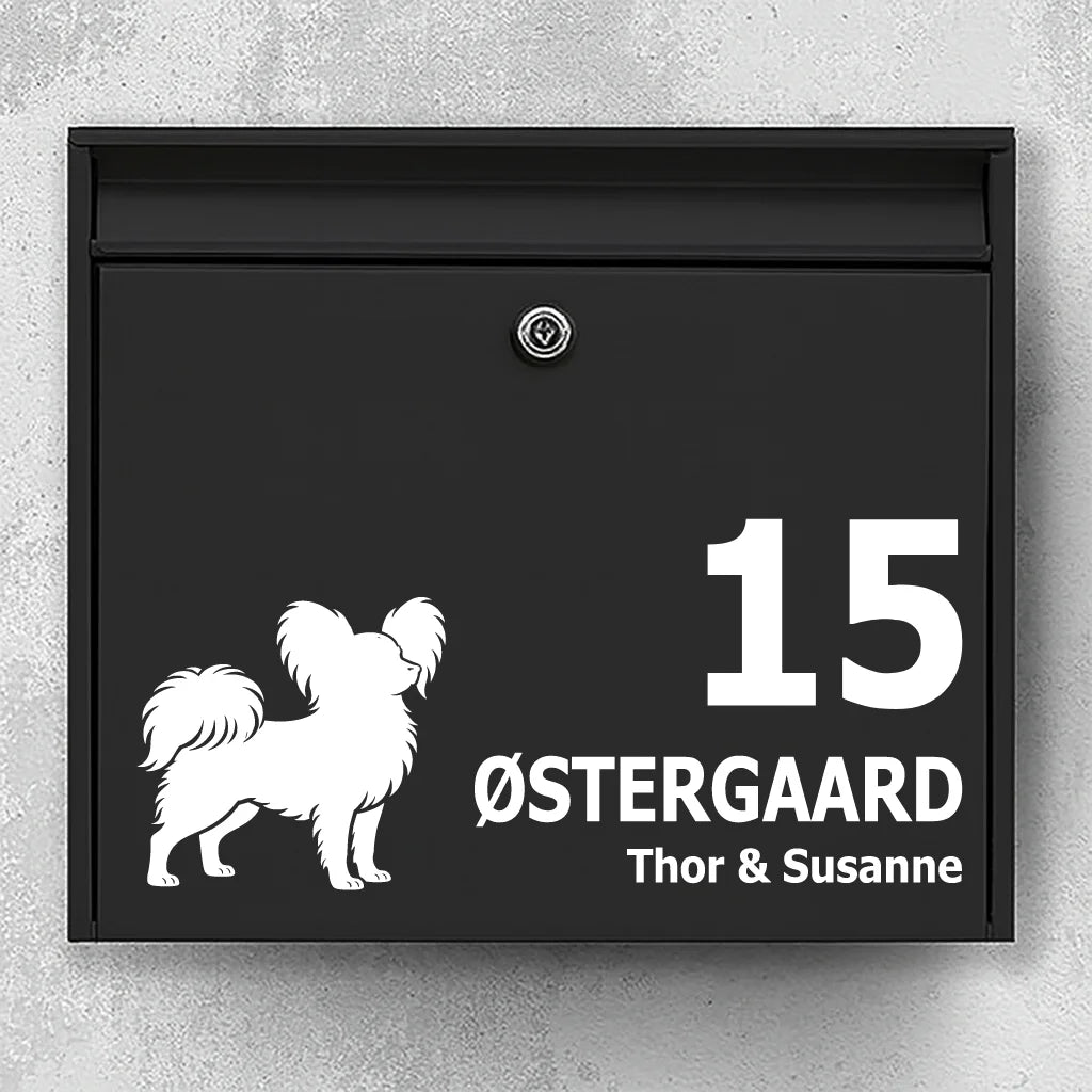 Briefkastenaufkleber mit papillon