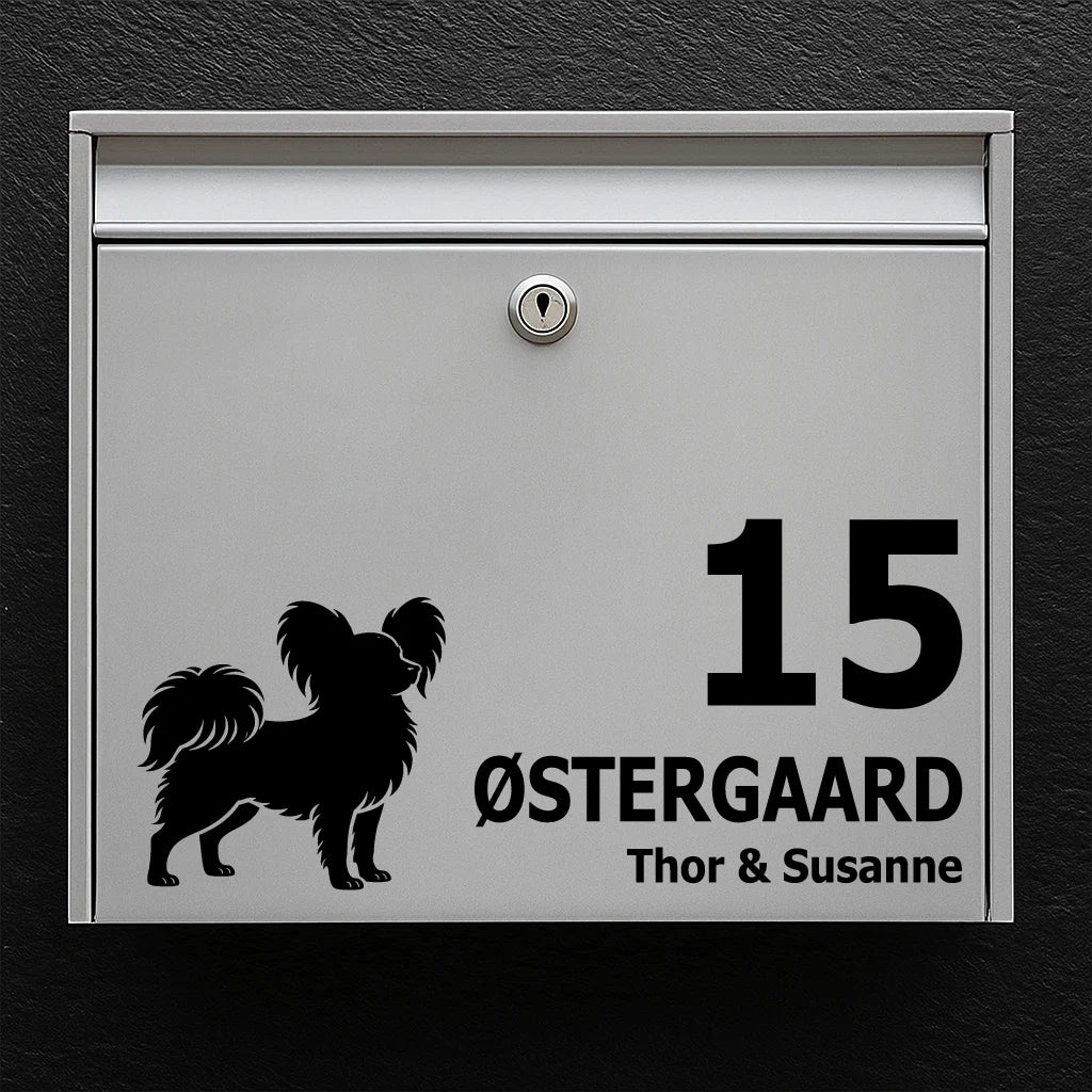 Briefkastenaufkleber mit papillon