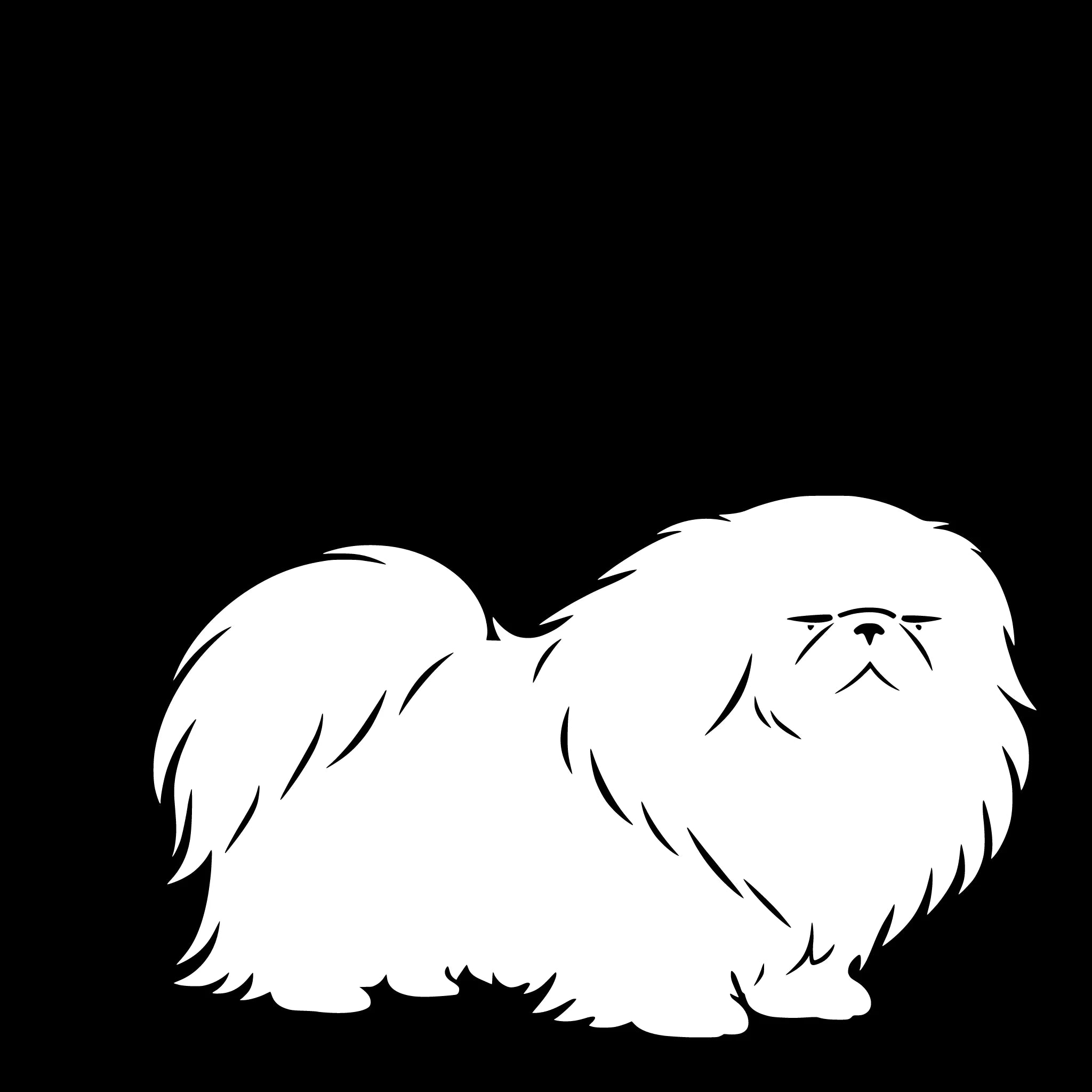Pekinese – Einzelmotiv Aufkleber