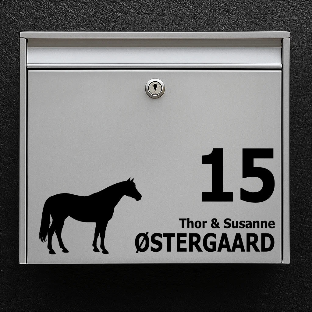 Briefkastenaufkleber mit Pinto