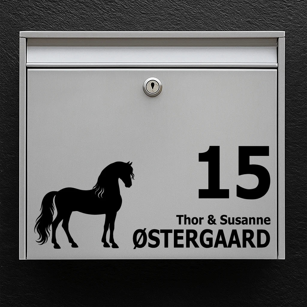 Briefkastenaufkleber mit PRE / Andalusier