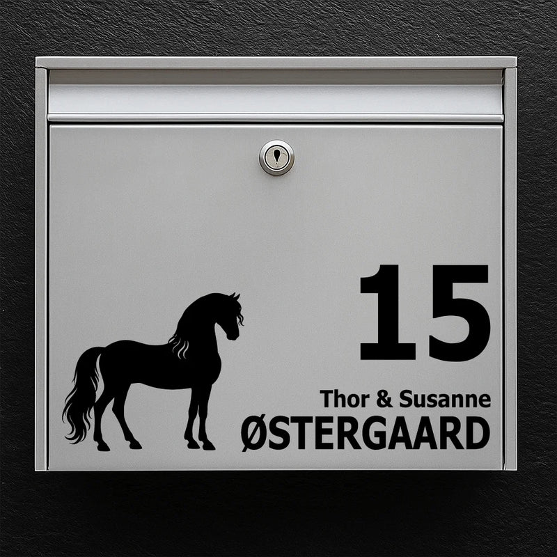 Briefkastenaufkleber mit PRE / Andalusier