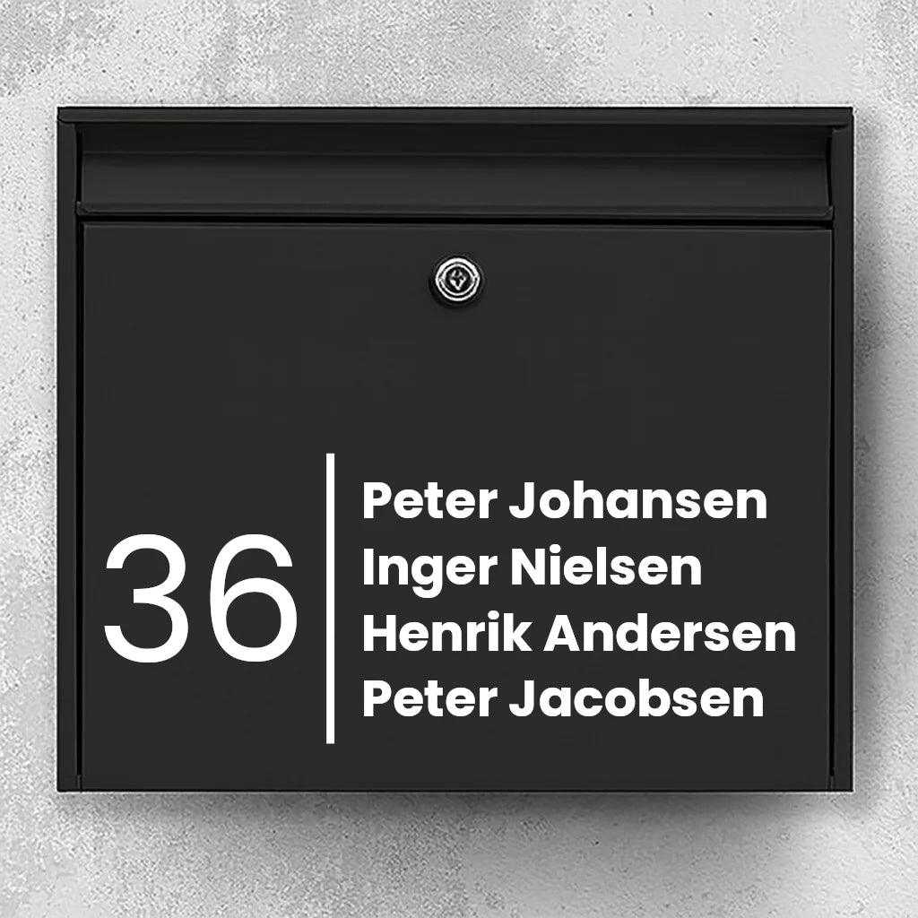 Briefkastenaufkleber – stilvolles Design
