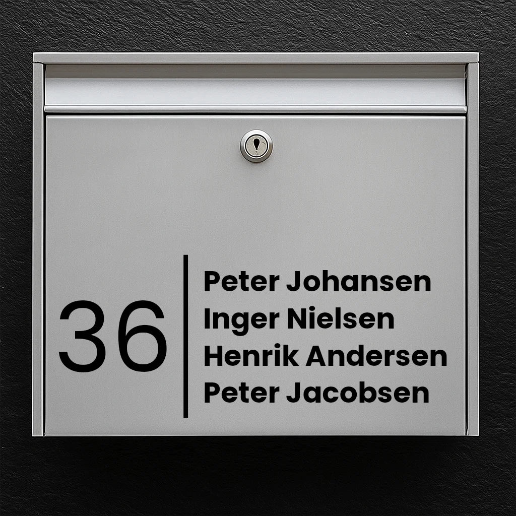 Briefkastenaufkleber – stilvolles Design