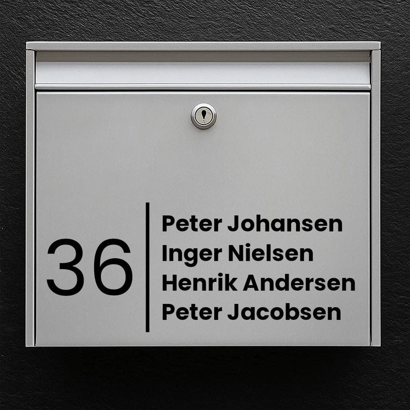 Briefkastenaufkleber – stilvolles Design