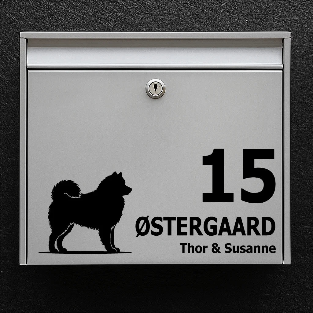 Briefkastenaufkleber mit Samojed