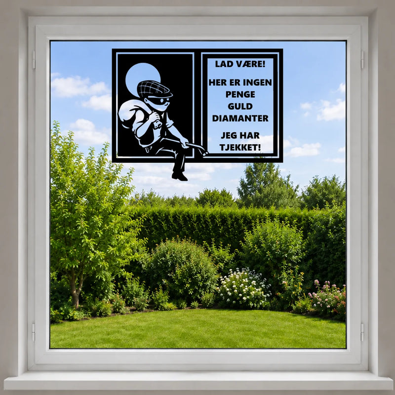 Der Einbrecher – Fensteraufkleber