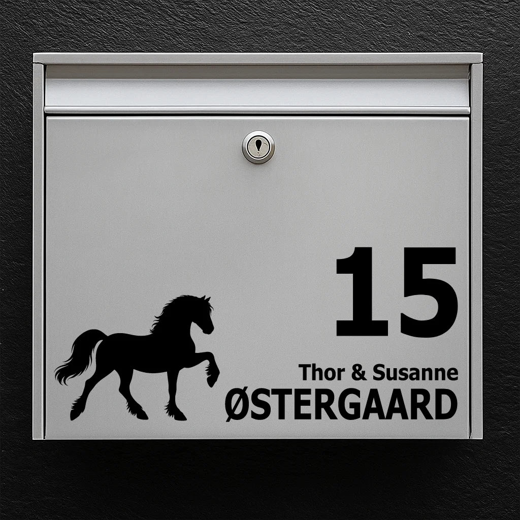 Briefkastenaufkleber mit Welsh Cob