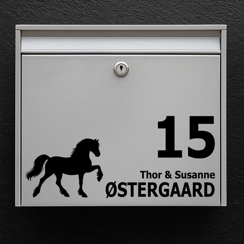Briefkastenaufkleber mit Welsh Cob