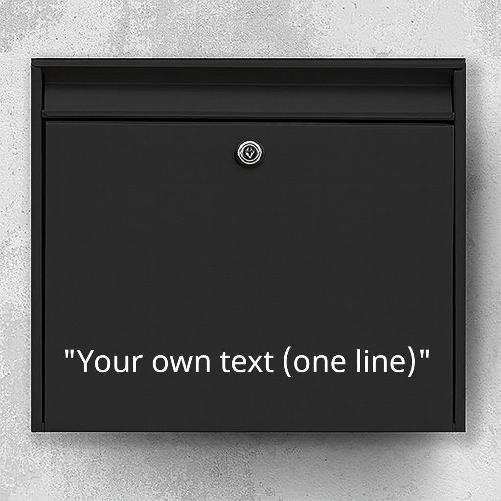 Briefkastenaufkleber – Text selbst bestimmen (max. 30x30cm)