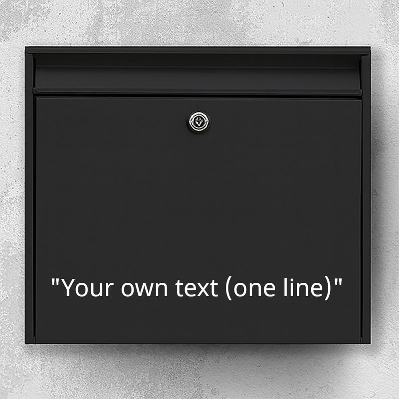 Briefkastenaufkleber – Text selbst bestimmen (max. 30x30cm)